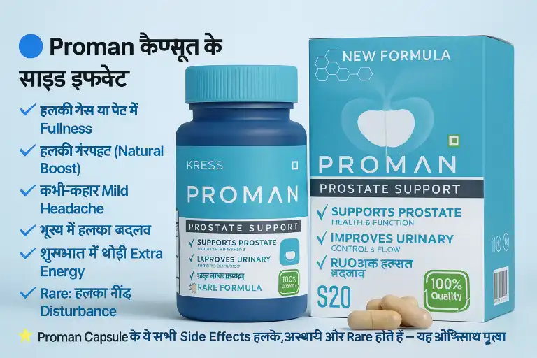 Proman कैप्सूल के साइड इफेक्ट